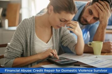 A man and a woman are having some problems dealing with their finances and the credit status they acquired through time, leading to financial abuse.