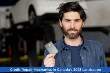 A man holding his credit card as it is essential thing for him as he is enabling himself to be ready and prepared by credit repair mechanics in the 2023 landscape.
